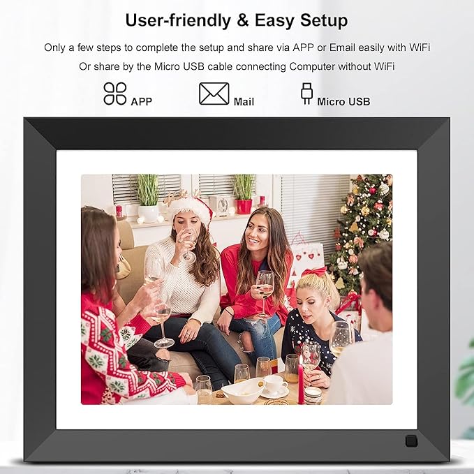 11-inch WiFi Digital Picture Frame - 2K FULLJA Digital Photo Frame 32GB with IPS Touch Screen, Motion Sensor, Email Photos from Anywhere, Instantly Share via App, Gifts for Christmas Festivals