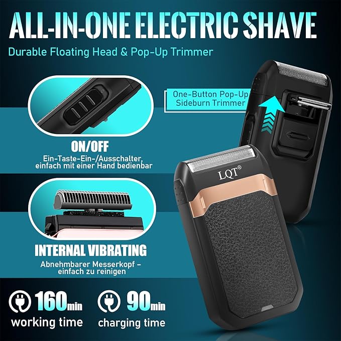 Hair Clippers Set for Men, Hair Clipper Trimmer with LED Display, Professional Cordless Hair Clipper Shaver Beard Trimmer, Hair Cutting Machine for Men, Holiday Gift for Him Father's Day Gift