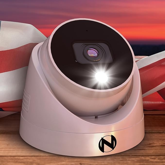 Night Owl Add On Wired 2K HD Indoor/Outdoor Deterrence Dome Cameras with 2-Way Audio (2-Pack) (Requires Compatible DVR - Sold Separately)