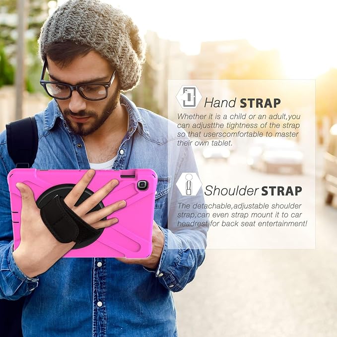 BRAECN for Samsung Galaxy Tab S5e Case 10.5 inch 2019, Heavy Duty Shockproof Case with 360 Rotating Kickstand/Hand Strap&Shoulder Strap for Galaxy Tab S5e 10.5‘’ Tablet SM-T720/SM-T725