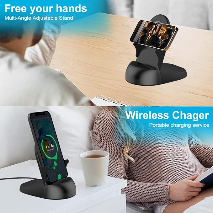 FHD 1080p Dome Camera WiFi Wireless Phone Charger,Indoor Security Camera with Motion Activated, (Rotate Lens) 250°Viewing Angle for Home Security(2.4/5G)