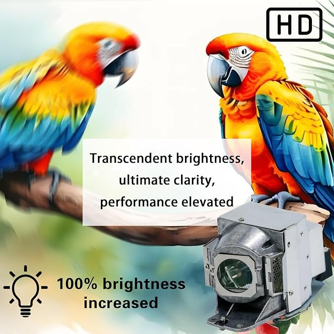 5J.J7L05.001 Replacement Projector Lamp Bulb for BenQ W1070 HT1075 W1080ST HT1085ST W1070+ W1080ST+ MH630 MH680 W108ST HT1085ST W1250 i700 TH680 TH681 with Housing