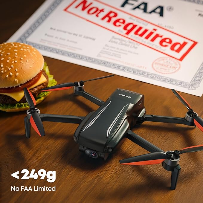 Bwine F7MINI 4K Video 8K Photo Drones with Camera for Adults, 3-Axis Gimbal EIS, 96Mins, 249g FAA-exempt, Over 6KM Transmission, AI GPS Smart Return, Follow, Waypoint, Orbit Fly, Better for Beginner