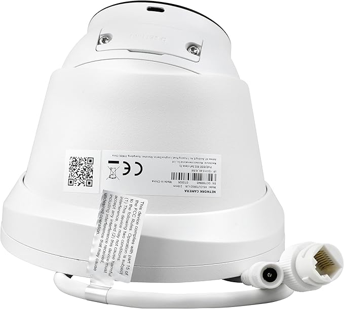5MP IP PoE Camera, Outdoor Turret Camera with Mic, Hikconnect/SADP/iVMS4200, Smart Color Night Vision, Low light Starlight, Human Vehicle Detection, 114° Wide Angle, Metal IP67, 512GB SD Slot