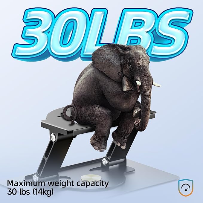 UYI Projector Stand - 30 Lbs Load Capacity Projector Mount, 360° Rotatable & Foldable Projector Stand Table, 180° Adjustable, Carbon Steel Construction, Compatible with Most Projectors (Gray-30Lbs)