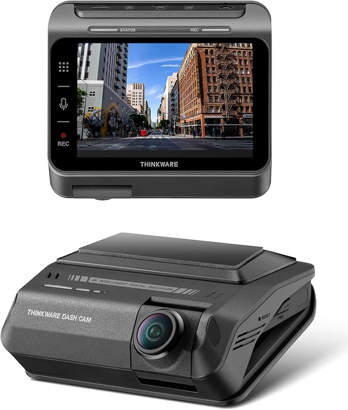 THINKWARE ARC 900 2CH 4K Front and 2K Rear Dash Cam, Dual STARVIS 2 and HDR, 60 FPS, Advanced Parking Mode, 3.5" IPS LCD Touchscreen, 5GHz Wi-Fi, GPS (64GB Memory Card, Hardwiring Cable Incl)