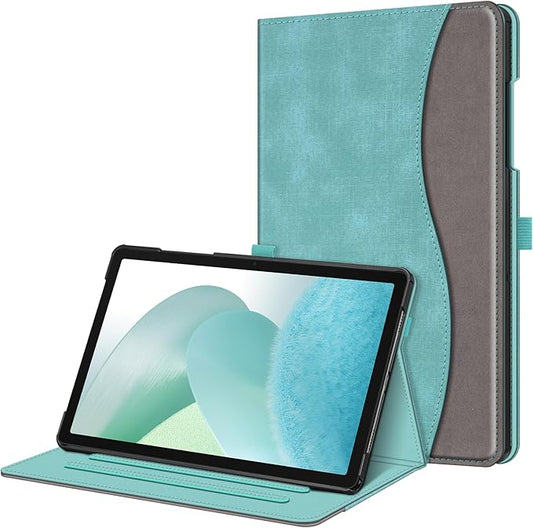 Fintie Case for Samsung Galaxy Tab A9 Plus/A9+ 5G 11 Inch 2023 Model (SM-X210/X216/X218), Multi-Angle Viewing Smart Stand Back Cover with Pocket Auto Wake/Sleep, Turquoise