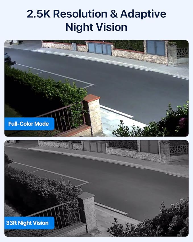 ZOSI C291 2 x 2.5K 4MP Wireless Battery Security Camera Outdoor, Solar Powered Pan/Tilt Camera, 360 View, PIR Human Detect, Color Night Vision, 2-Way Talk, Light Siren Alarm, 32GB Memory Card