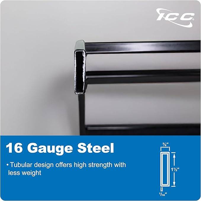 ICC Cable Runway Rack 90° Outside Corner, 16-Gauge Steel, Made in USA