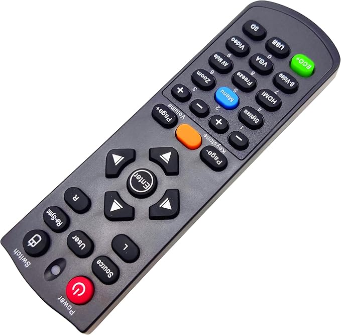 Projector Remote Control for Optoma EW556, EX555, EX556, TW556-3D, TW635-3D, TX635-3D, W304M, W306ST, W401, W501, X304M, X306ST, X401, X501, ZW210ST, ZW212ST, ZX210ST, ZX212ST