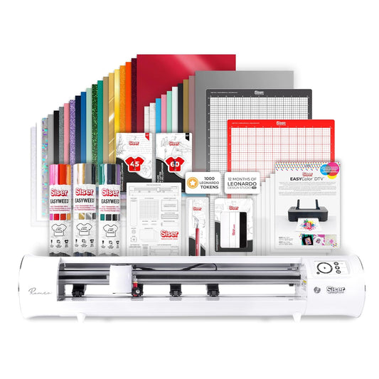 Siser Romeo Essential Bundle - 24" Professional Cutting Machine for Vinyl, Paper, and More â WiFi Compatible with Windows & Mac - Includes Leonardo Design Studio Software, Roll Holder Accessory