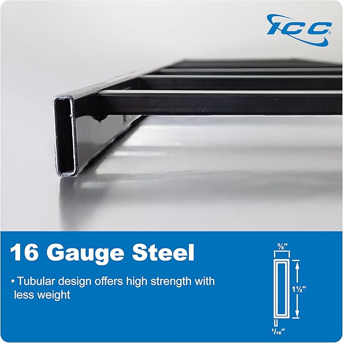 ICC Cable Runway Rack 5' Straight Section, 16-Gauge Steel, Made in USA