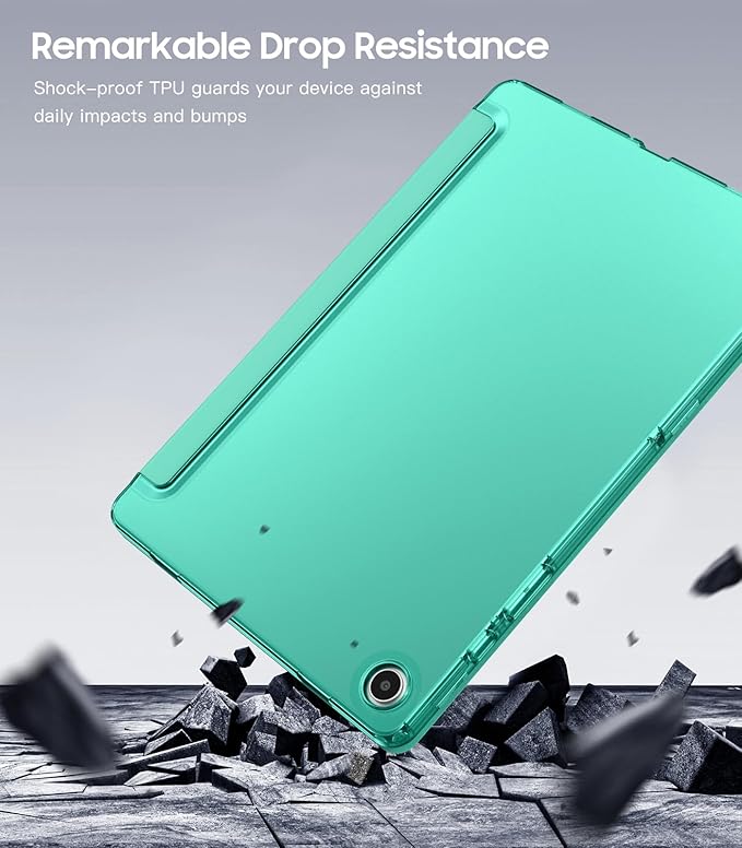 TiMOVO Case for Samsung Galaxy Tab A9+/A9 Plus 11" 2023, Slim Soft TPU Translucent Frosted Back Protective Cover for Galaxy Tab A9+ Tablet SM-X210/X216/X218, Auto Wake/Sleep, Teal