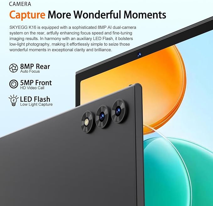 2025 Android 15 Tablet 10.1 Inch Tablets, 30GB RAM 128GB ROM 1TB Expand, 8000mAh Battery, BT5.0, 2.4/5G Wi-Fi 6, Metal Body with Keyboard & Mouse, Gemini AI, Widevine L1 HD IPS Display - Black