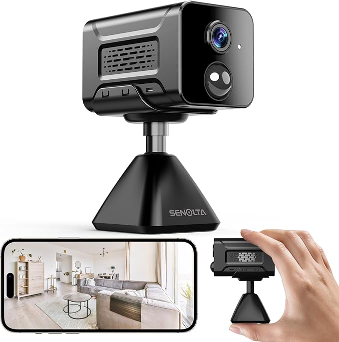 Hidden Camera – 2K HD Wireless Security Camera with Video, Mini Indoor Cameras for Home Security, AI Motion Detection, Night Vision, Built-in Siren, 60-Day Battery Life, Nanny cam, pet Camera