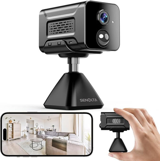 Hidden Camera – 2K HD Wireless Security Camera with Video, Mini Indoor Cameras for Home Security, AI Motion Detection, Night Vision, Built-in Siren, 60-Day Battery Life, Nanny cam, pet Camera