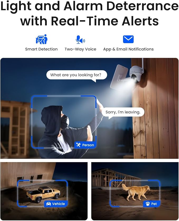 REOLINK 4K LTE Cellular Security Camera Wireless Outdoor, No WiFi, 3G/4G LTE, Solar Powered, SIM Card+32GB SD Card Included, Color Night Vision, Local/Cloud Storage, Go PT Ultra+SP, Updated Version