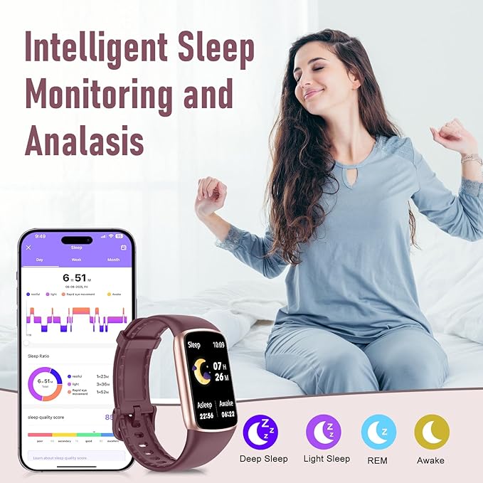 Fitness Tracker with 24/7 Heart Rate, Blood Pressure Blood Oxygen Sleep Monitor, 123 Sports Modes Calories Smart Watch,IP68 Waterproof Step Counter Activity Trackers Pedometer for Women Men