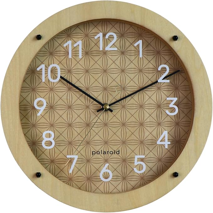 DODEKA Wall Clock Boho Style Circular Layered Design Analog Light Weight Minimalist Home Decoration for Living Room Bedroom Kitchen
