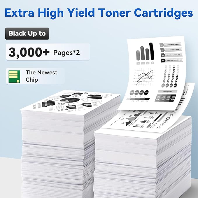 TN760 Toner Cartridges Black 2-Pack Compatible for Brother TN760 TN730 TN-760 TN-730 Toner Cartridges High Yield Compatible for Brother HL-L2350DW L2395DW L2370DW MFC-L2750DW MFC-L2710DW DCP-L2550DW