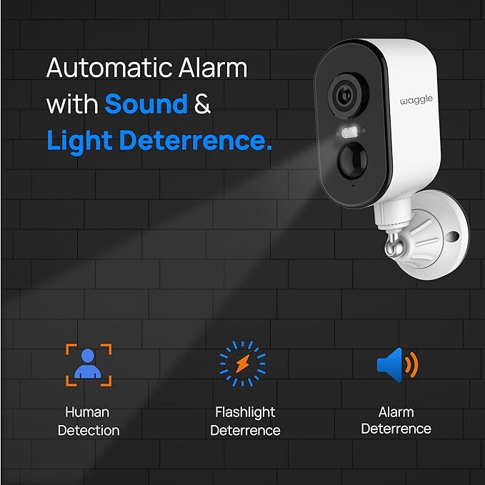 Waggle RV/Pet Temperature Monitor Lite + 4G Mini Camera Bundle - RV Pet Monitor | Real-time Temperature, Humidity, 4G Multi Carrier, 4G LTE Security Camera, Indoor/Outdoor, 2 Way Audio, Night Vision
