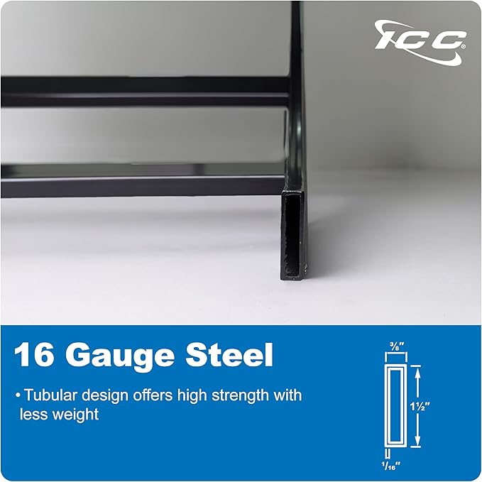 ICC Cable Runway Rack 90° Inside Corner, 16-Gauge Steel, Made in USA