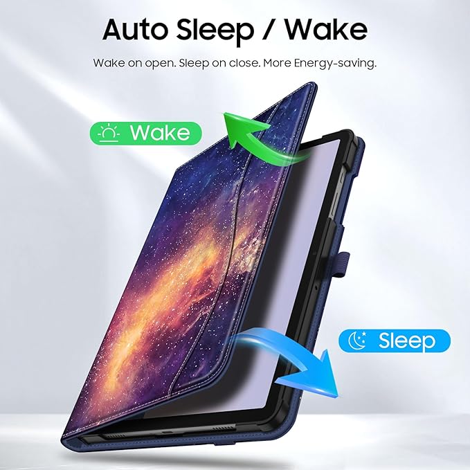 Fintie Case for Samsung Galaxy Tab A9 Plus/A9+ 5G 11 Inch 2023 Model (SM-X210/X216/X218), Multi-Angle Viewing Smart Stand Back Cover with Pocket Auto Wake/Sleep, Galaxy