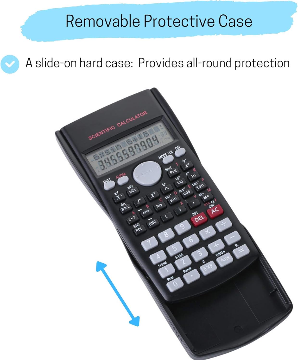 Mr. Pen Scientific 2 Line Calculator - Fraction & College Math Calculator for Students & Engineers, Back to School Supplies