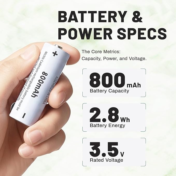 Replacement for Welch Allyn 72200 Battery | Compatible with 60835, 71000, 71670 Handles | 3.5V 800mAh Ni-Cd Rechargeable Battery