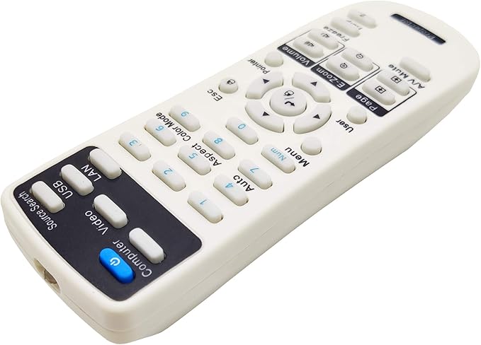 2177023 Projector Remote Control for Epson EB-2040, EB-2055, EB-2065, EB-2140W; PowerLite 975W/ 2040/2055/ 2065/ 2140W/ 2155W/ 2165W/ 2245U/ 2250U/ 2255U/ 2265U/ Home Cinema 1450