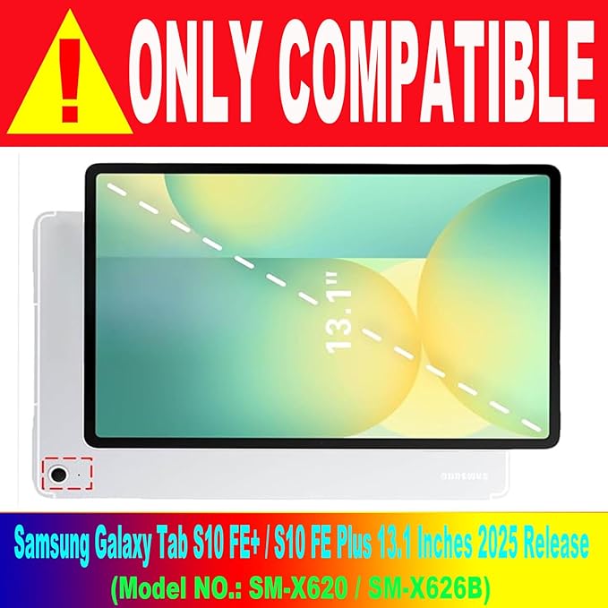 Keyboard Case for Samsung Galaxy Tab 10 FE Plus 13.1inch, S10 FE+ Smart Keyboard Case Magentic Keyboard Cover with S-Pen Holder, Green