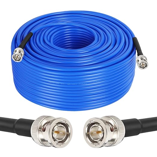 XRDS -RF 300FT SDI Cable, 3G/6G-SDI Cable BNC Digital Video Cables 75 Ohm RG59 BNC Male Cables for 3G/6G HD SDI Monitor Video Recorder Converter Splitter Security Camera
