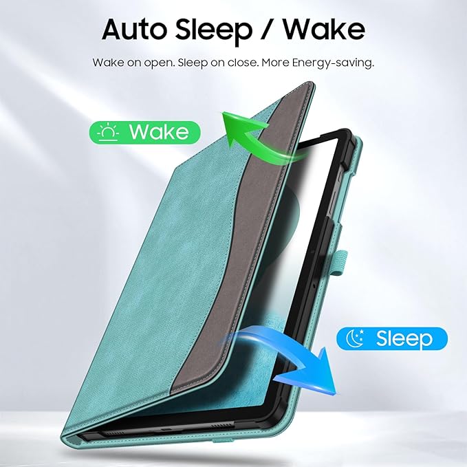 Fintie Case for Samsung Galaxy Tab A9 Plus/A9+ 5G 11 Inch 2023 Model (SM-X210/X216/X218), Multi-Angle Viewing Smart Stand Back Cover with Pocket Auto Wake/Sleep, Turquoise