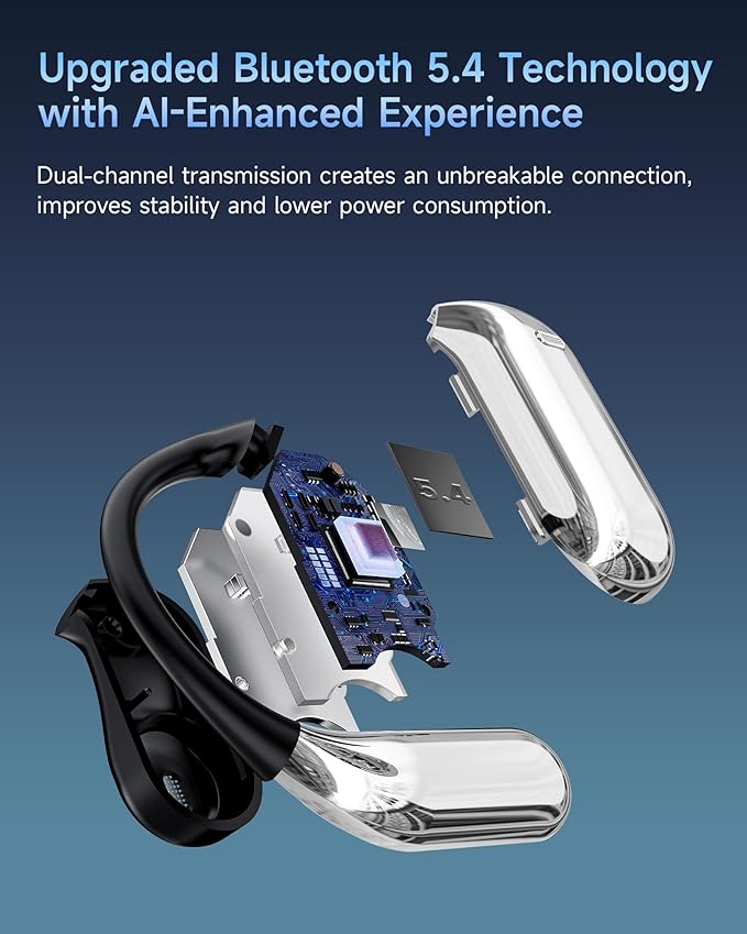 AI Translation Earbuds Real Time, 3-in-1 Translator Earbuds, 80H Playtime Translating Device, 144 Language Translator Earbuds for iPhone and Android, for Travel/Business/Meeting/Learning