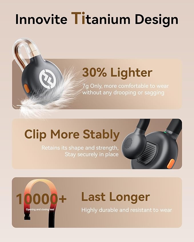 Hollyland Lark M2S Wireless Microphone with USB-C Plug for iPhone 15/16/17 and Android, Titanium Clip, Plug-and-Play, Noise Cancelling, 300m Range, 27H Battery Life for Vlogging, YouTube