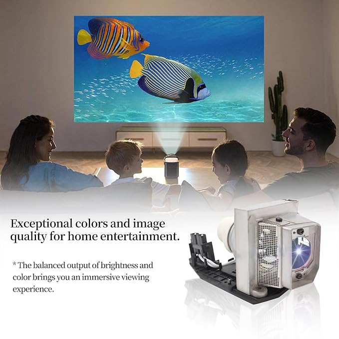 725-10229/330-6581 / KFV6M A+ Quality Replacement Projector Lamp Bulb Compatible with DELL 1510X 1610X 1610HD Projectors, with Housing