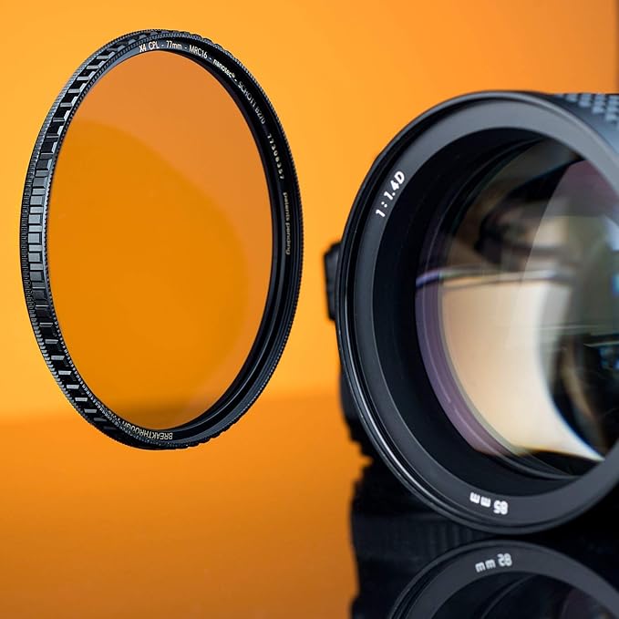 Breakthrough Filters 6 Stops 55mm Dark CPL Combination Circular Polarizer and Neutral Density Filter As One Filter