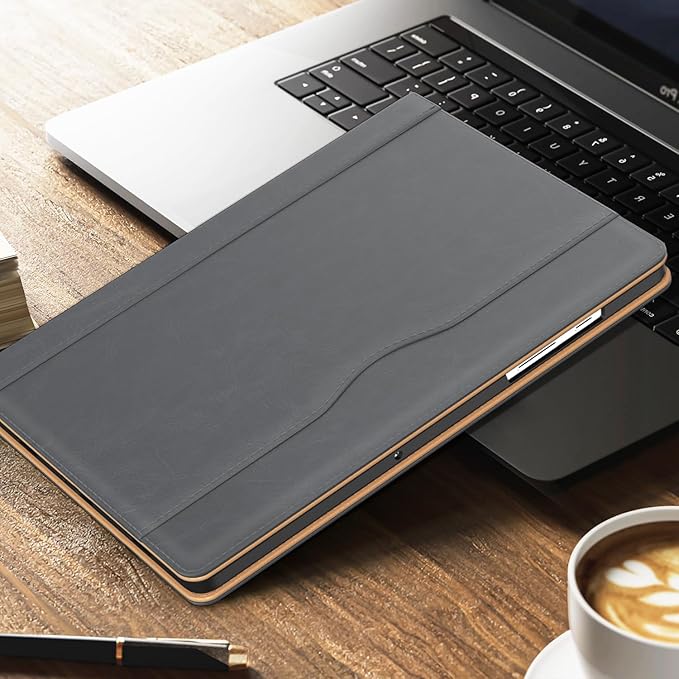 OKP Case for Samsug Galaxy Tab A9+ Plus 11 inch 2024(SM-X210/X216/X218), PU Leather Folio Cover with Multi-Angle Stand//Pen Holder, Auto Wake/Sleep Case for Galaxy A9+ 11" Tablet (Gray)