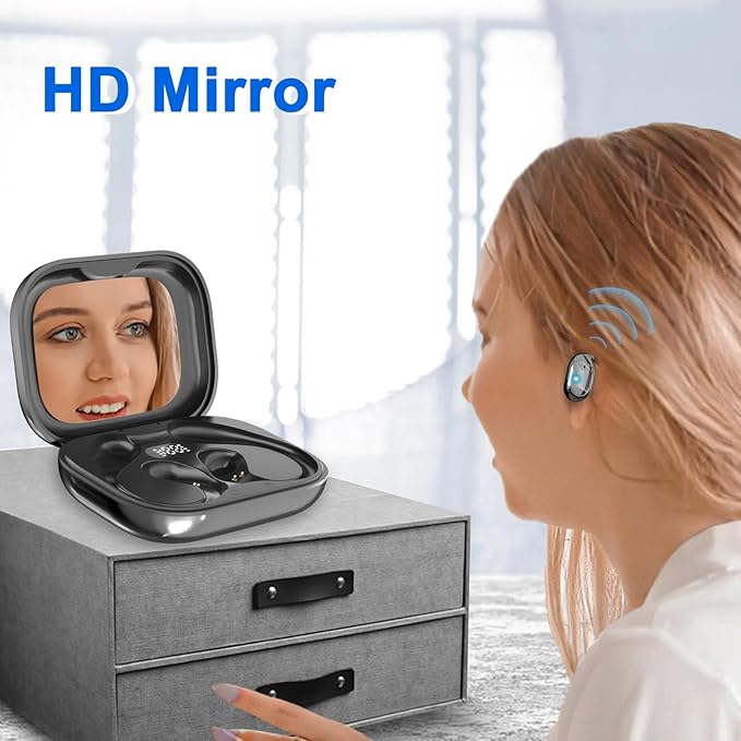 Language Translator Earbuds, Two-Way Instant Language Translator Real Time with APP for 130 Languages,Fast Reaction Translation Device (Black)