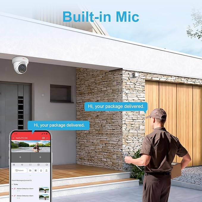 Anpviz 6MP PoE IP Camera, 3K Full Metal Turret Security IP Camera Outdoor Indoor, Smart Dual Light Color Night Vision, AI Human Vehicle Detection, Built-in Mic, 2.8mm Lens, IP66 Waterproof, NDAA