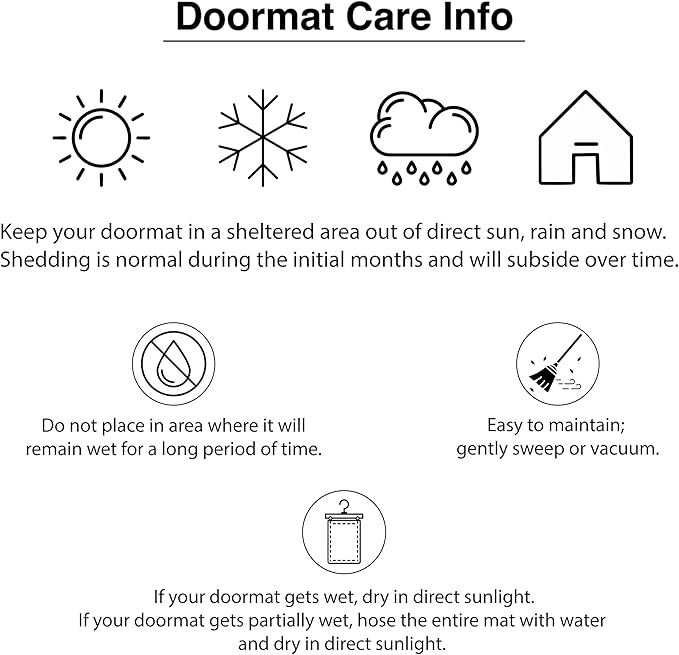Calloway Mills 152961830F Black Border 18" x 30" Monogram Doormat, (Letter F)