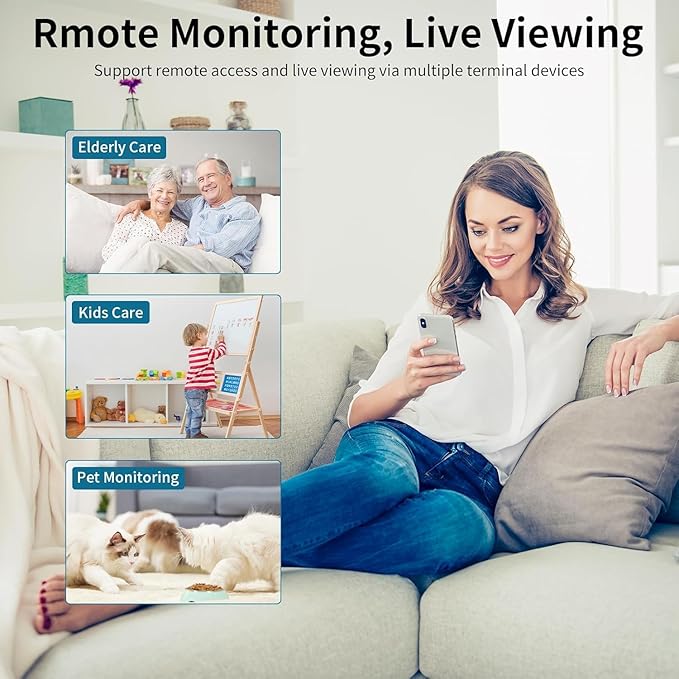 VSTARCAM 3MP Security Camera, Built-in Battery, Low-Light Full-Color Night Vision, Motion Detection, Siren, 2-Way Audio, Remote Viewing, Cloud & SD Card Storage (up to 256GB)