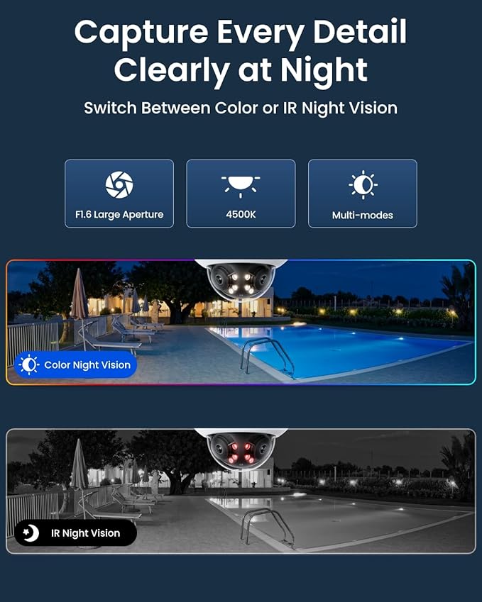 REOLINK Duo 3V PoE, 16MP UHD Dual-Lens PoE Security Camera with 180° Panoramic, Motion Track, Color Night Vision, Smart Detection, 2 Way Talk, IK10 Vandal-Proof, IP67 Weatherproof, No PT Supported