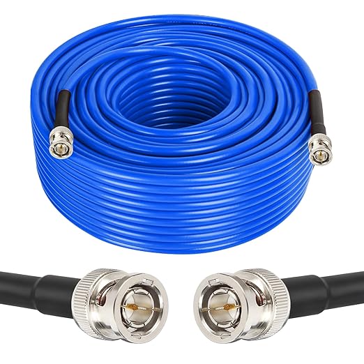 XRDS -RF 150FT SDI Cable, 3G/6G-SDI Cable BNC Digital Video Cables 75 Ohm RG59 BNC Male Cables for 3G/6G HD SDI Monitor Video Recorder Converter Splitter Security Camera