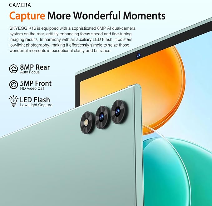 2025 Android 15 Tablet 10.1 Inch Tablets, 30GB RAM 128GB ROM 1TB Expand, 8000mAh Battery, BT5.0, 2.4/5G Wi-Fi 6, Metal Body with Keyboard & Mouse, Gemini AI, Widevine L1 HD IPS Display - Green