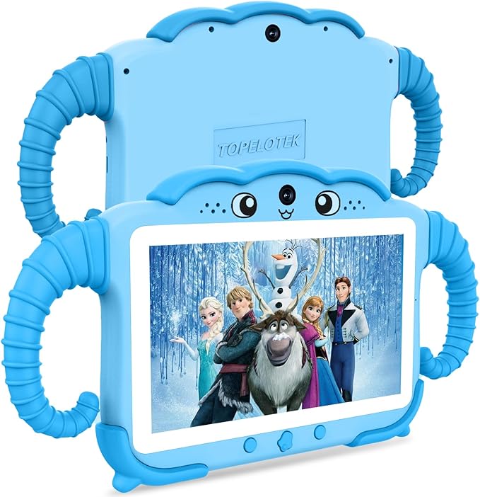 Kids Tablet 7IN Toddler Tablets for Kids 3-7, Tablet for Toddlers Learning 32GB with Touch Screen Educational Games, GMS, Parent Controls, WiFi Edition Tablets for Child Boy Girl (Blue)