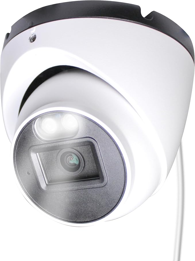 Sinis 5mp Wired Security Camera Outdoor, IP PoE Dome Surveillance Camera, Human & Motion Detection, Only Work with NVR, 100Ft Dual Light Night Vision, IP67,2.8mm Lens, Build in Mic