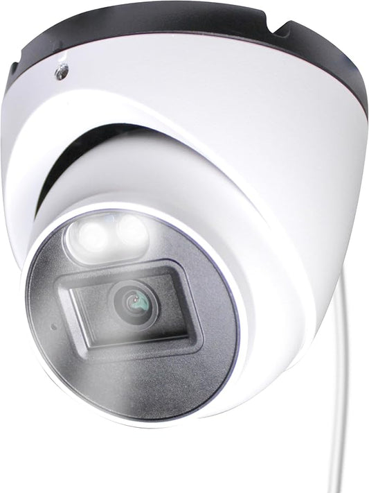 Sinis 5mp Wired Security Camera Outdoor, IP PoE Dome Surveillance Camera, Human & Motion Detection, Only Work with NVR, 100Ft Dual Light Night Vision, IP67,2.8mm Lens, Build in Mic