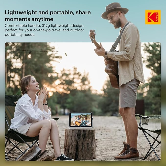 KODAK Wireless Digital Picture Frame with 4000mAh Battery Powered,10.1 Inch 1920x1200 G+G IPS Touch Screen Digital Picture Frame, 32GB Storage, Auto-Rotate, KODAK APP, Gifts for Women