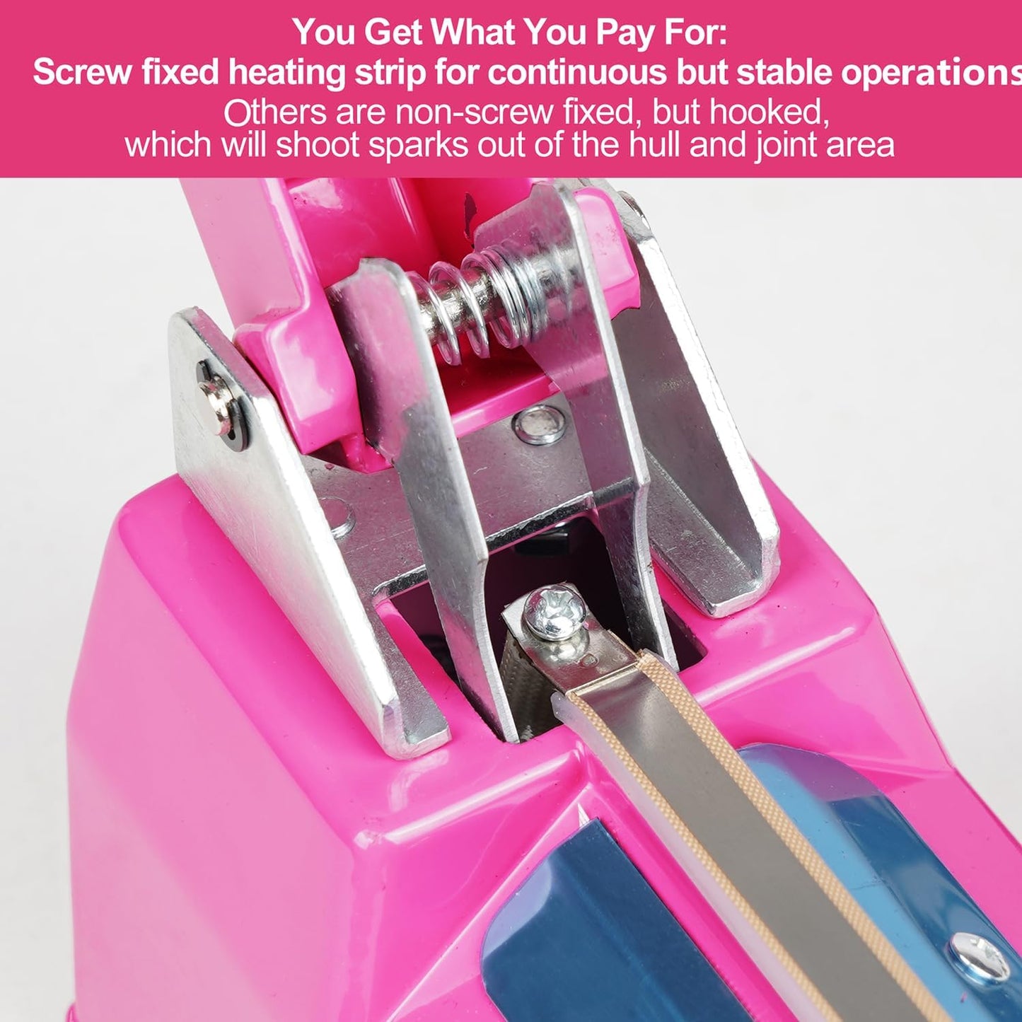 Sealer Pro, Patented 12-inch Impulse Heat Sealer, 7-mm Sealing Width Super Heavy Duty Bag Sealing Machine with Extra 2 Replacements, 1Fuse Included, Dragon Fruit